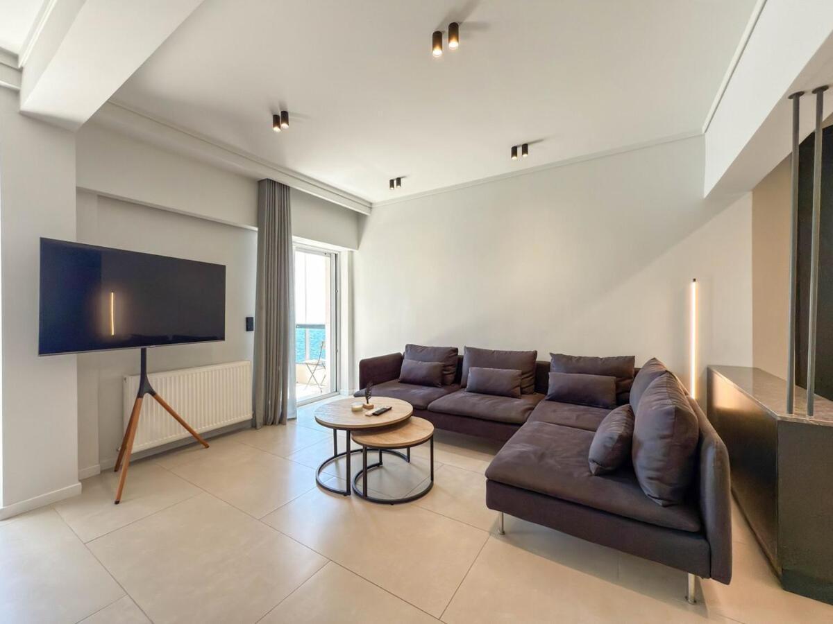شقة Luxury Sea View Retreat سالونيك المظهر الخارجي الصورة