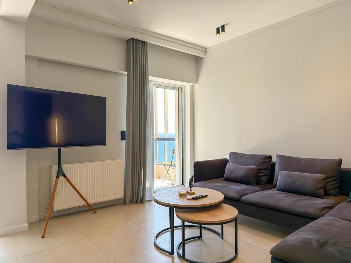شقة Luxury Sea View Retreat سالونيك المظهر الخارجي الصورة